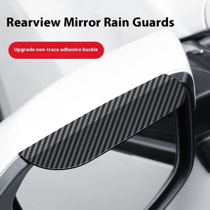 Phổ PVC xe gương chiếu hậu mưa lá chắn sợi carbon mô hình snap-on mưa lông mày bán buôn - Product Image 3