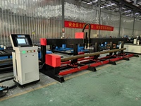 Machine de découpe plasma CNC pour tubes, métal, acier inoxydable, acier au carbone, aluminium, tuyau automatique, moteur servo 220V HUAXIA