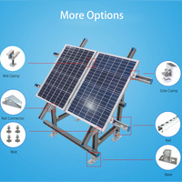 Aksesori braket sistem pemasangan Pv kustom rel panel surya 6 meter galvanis