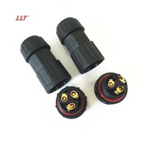 LLT 600V 35A extérieur M19 2 broches 3 broches 4 broches led adaptateur de prise rapide tuv certificat fil étanche connecteur