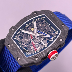 Venta directa de fábrica Reloj de pulsera de lujo con esfera ultrafina de fibra de carbono, automático, mecánico y esqueleto para hombre 67-02 - Product Image 6