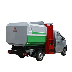 Mini camion de collecte des déchets ménagers, w, à chargement automatique, dépotoir, collecte des déchets
