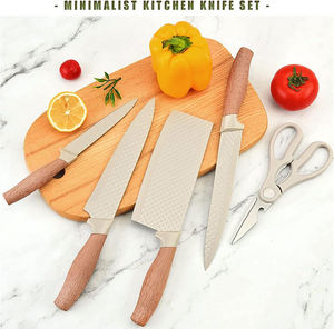 Juego de Cuchillos de Cocina de Acero Inoxidable Antideslizantes, 6 Piezas, Nuevos, al por Mayor - Product Image 4