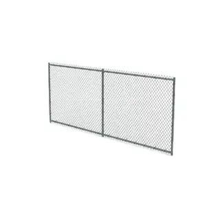 Прочная оцинкованная стальная цепная ограда с каркасом с ПВХ покрытием 8 футов x 50 футов сверхмощный Цепной забор
