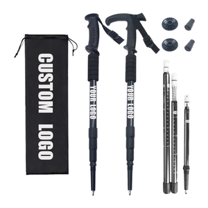 Bâton de randonnée rétractable en aluminium pour le trekking et l'escalade, avec logo personnalisé, vente en gros - Product Image 3