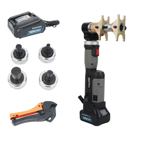 Herramienta de Prensado y Expansión Multifuncional Eléctrica Hidráulica de Acero Inoxidable PZ-1240PE, a Batería de CC de 18 V para Fontanería PEX - Product Image 1