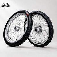 Ruedas Supermoto Cromadas CNC de 17 Pulgadas para Sur-Ron LBX Talaria, Neumáticos 70/90-17 90/80-17, Kit de Mejora de Rendimiento para Bicicletas Eléctricas