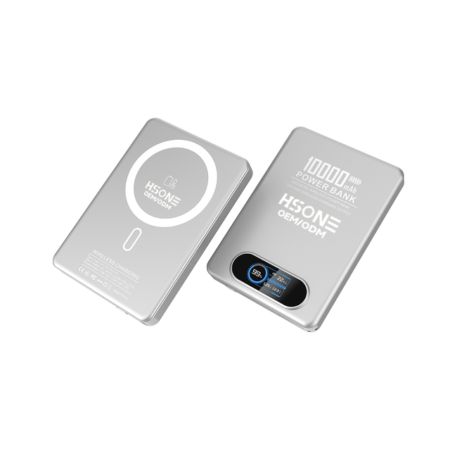 L155 Multi-Device Magnetic Power Bank 10000mAh 11.5mm Slim TFT Screen 15W Wireless 20W PD Phone Watch Charging Free Laser