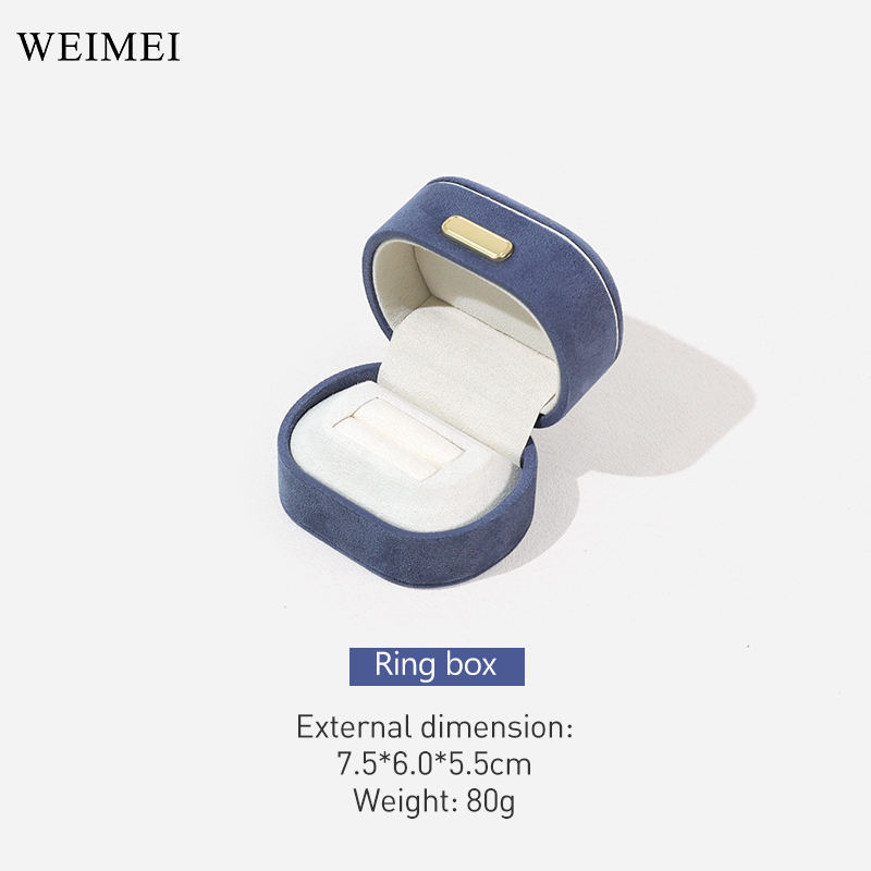 กล่องแหวน/สร้อยคอสีน้ำเงิน