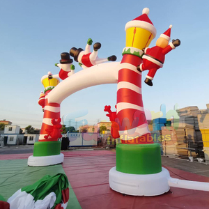 Arche de Noël gonflable publicitaire avec éclairage LED pour décoration de fêtes en extérieur - Product Image 5
