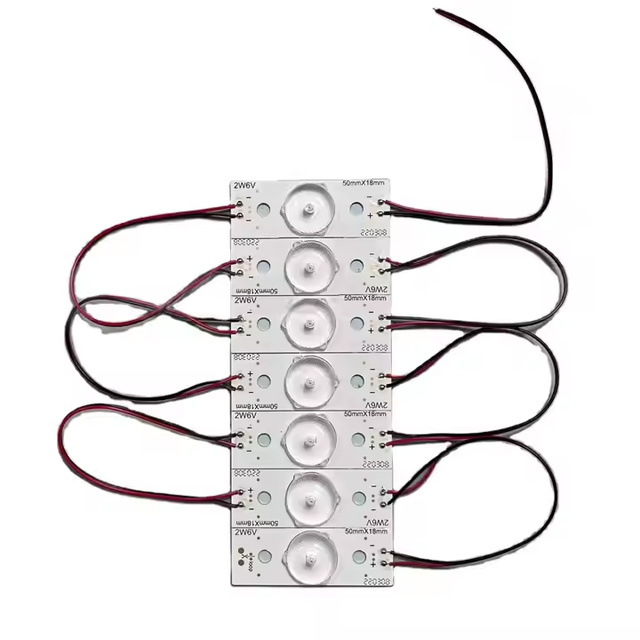 Universal 3030 2W 6V 3V LED TV Back light TV Backlight  With Wire  Single Convex Lens Square Lens for TV Backlight Strip Repair