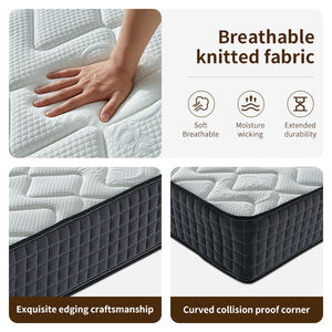 ที่นอนสปริงแบบพ็อกเก็ตสปริงขนาดสั่งทำพิเศษสำหรับโรงพยาบาล ทนทาน รองรับสรีระ ระบายอากาศได้ดี หนา 22 ซม. ผ้าถักน้ำหนัก 350 กรัม/ตร.ม. แบบเย็บติดกัน - Product Image 2