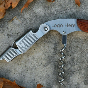 Nan Nhân Dân tệ w201 đôi bản lề <span class=keywords><strong>Sommelier</strong></span> biểu tượng tùy chỉnh sacacorcho rượu vang mở Rose gỗ xử lý rượu vang corkscrew - Product Image 6