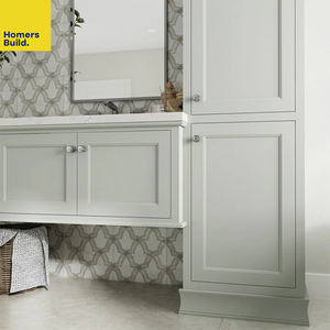 108 אינץ rta קלאסי וילה מאסטר חדר השינה היהירות מוצק עיצוב שייקר כיור ארונות בסיס קוורץ אבן משטח הברז-דיקט - Product Image 3