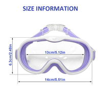 Lunettes de natation pour enfants à vision large, anti-buée, protection UV