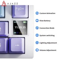AK820 Pro Keyboard Gaming Mekanik Berkabel & Nirkabel Tri-Mode RGB Backlit Hot-Swappable Switches, Tata Letak Kompak 70%, PC/Laptop
