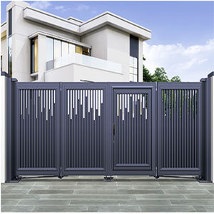 Promotion : Portillon <span class=keywords><strong>Coulissant</strong></span> Rétractable Extérieur Moderne en Aluminium à Lames, Design <span class=keywords><strong>avec</strong></span> Ouverture Automatique - Product Image 3