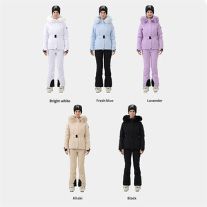Nouvelle arrivée 2026 <span class=keywords><strong>Veste</strong></span> de <span class=keywords><strong>ski</strong></span> alpin pour <span class=keywords><strong>femme</strong></span> Coupe ajustée Hiver Coupe-vent et imperméable Sports de plein air Vêtement d'extérieur chaud quotidien - Product Image 3