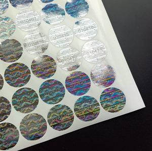 Pegatinas DE SEGURIDAD directas de fábrica, tamaño cuadrado personalizado, antimanipulación, Adesivo <span class=keywords><strong>Prova</strong></span> De Violacao, característica holográfica con precio barato - Product Image 2