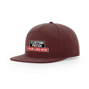 Casquettes de baseball ajustées 2025 personnalisées 100 % polyester à 7 panneaux avec logo brodé, casquette de sport imperméable, mode masculine élégante, vente en gros - Product Image 6