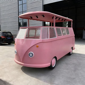 Chariot électrique rose à 4 roues multifonctionnel pour la vente de glaces et de restauration rapide, idéal pour les commerces de rue et les zones touristiques - Product Image 5