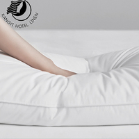 Cojín ortopédico para Hotel, almohada ortopédica de algodón, transpirable, de longitud media, para Hotel