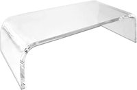 Support d'écran en acrylique transparent et verre, imprimé UV de luxe, organiseur de bureau, étagère, support pour ordinateur portable