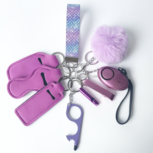 Juego <span class=keywords><strong>de</strong></span> llaveros <span class=keywords><strong>de</strong></span> autodefensa para mujer, conjunto <span class=keywords><strong>de</strong></span> 9 piezas, pulsera <span class=keywords><strong>de</strong></span> cuero <span class=keywords><strong>de</strong></span> vaca, llavero <span class=keywords><strong>de</strong></span> defensa personal - Product Image 4