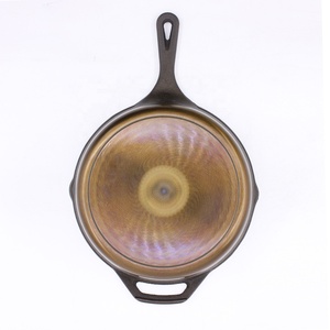 <span class=keywords><strong>Padella</strong></span> Rotonda <span class=keywords><strong>in</strong></span> Ghisa Naturale Antiaderente con Manico Ausiliario, Liscia e Lucidata - Product Image 3