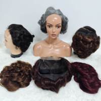 Promoción Letsfly: Pelucas con Cierre de Encaje 5x5, SDD 210 gramos, 10 pulgadas, Ondas Sueltas, Color Gris, 100% Cabello Humano, Venta al Por Mayor