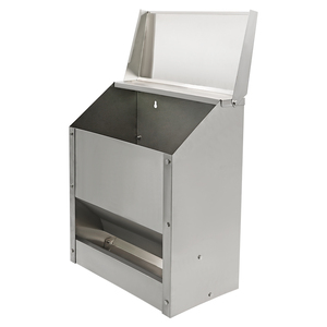 Mangiatoie per Polli in Acciaio Inox Mangiatoia per Pollame Impermeabile Mangiatoia Sospesa per Pollame con Coperchio - Product Image 2