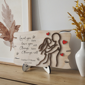 Muestra Gratuita, Letrero de Madera Personalizado para Abuelos, Regalo para Sobrarenos, Letrero de Madera para Parejas del Día de San Valentín, Placa con Nombres de Pareja - Product Image 2