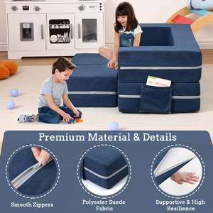 Sofá cama modular plegable para sala de juegos para niños, 3 uds., certificado por el OEKO-TEX - Product Image 2