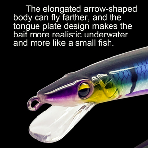 Honoreal Esca Artificiale Realistica 140mm 14g Slim Jerkbait per <span class=keywords><strong>Pesca</strong></span> in Acqua Salata, Affondamento Lento, Lunga Distanza di Lancio, Confezione Bulk - Product Image 5