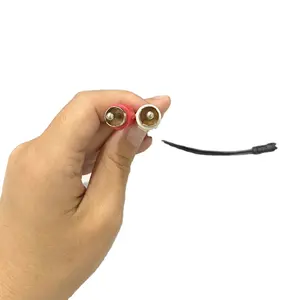 10 cm 보조 케이블 스테레오 3.5mm 암 잭-듀얼 RCA 남성 플러그 어댑터 커넥터 케이블 3.5mm 에