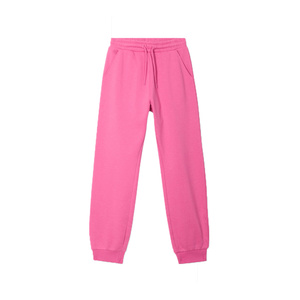 Pantalones Deportivos de Felpa con Cintura Media y Encaje para Niñas, con Puños Acanalados y Cintura Elástica, Ropa Deportiva Ecológica - Product Image 1