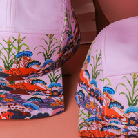 Sombrero de campamento de 5 paneles de Diseño de Moda de algodón personalizado chino gorra Snapback correr Camping deporte Camper gorras Gorras gorra de cinco paneles