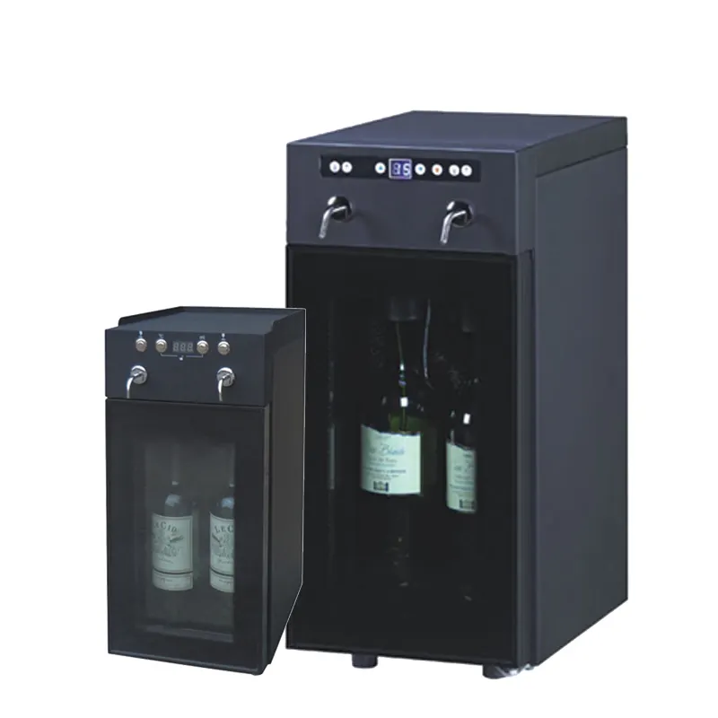 Distributeur de vin portable, réfrigérateur pour vin avec manomètre externe, manomètre
