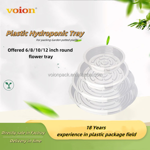 Nhà Máy Bán Hàng Trực Tiếp Trong Suốt Vỏ Sò Khay Nhựa 6/8/10/12 Inch Kích Thước Cho Làm Vườn Cây Giống Trái Cây Rau Lưu Trữ - Product Image 2