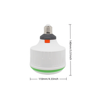 Ampoule de secours LED rechargeable E27 | Lampe de panne de courant avec crochet de charge Type-C pour l'éclairage intérieur de la maison