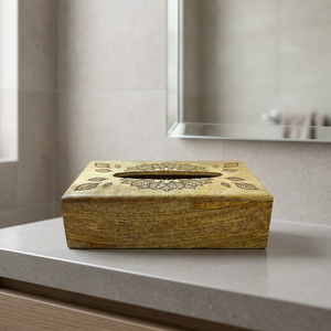 Boîte à mouchoirs en bois massif en gros, porte-mouchoirs en bois fait main, distributeur de serviettes rustique pour la maison, le bureau, l'hôtel, la restauration - Product Image 3
