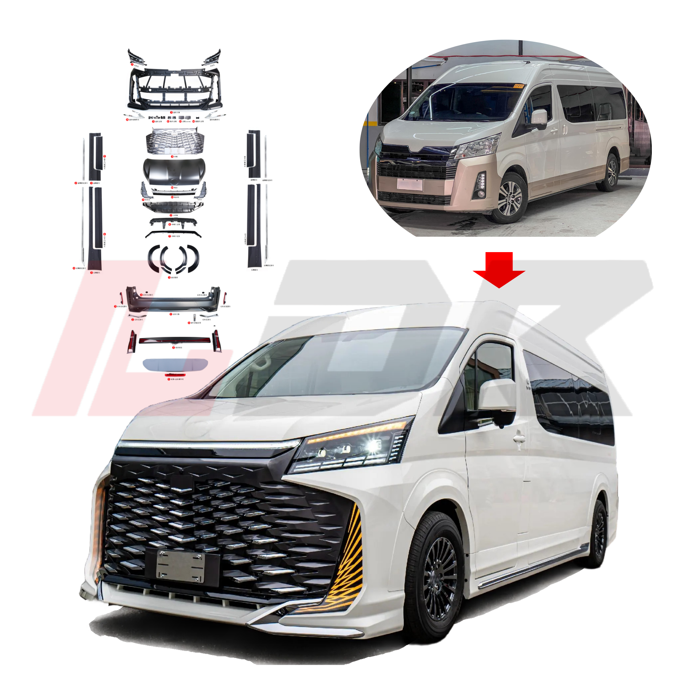 トヨタ・ハイエース・スーパーグランディア セット トヨタ・ハイエース