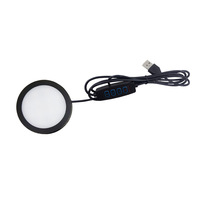 Rondelle de lumière tricolore USB 5V RV LED moderne ultra-mince lumière d'armoire à trois couleurs gradation de température pour l'éclairage de garde-robe de vin