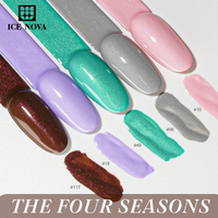 ICE NOVA the Four Season 120 couleurs avec gel à paillettes combinaison aléatoire label privé collection d'ongles professionnels