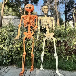 Halloween Supplier Full Body Posble Joints Haunted House Accessories Human Halloween Skeletons For Holidays Decoration