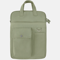 Sac à bandoulière pour ordinateur portable en nylon personnalisé pour femmes, housse pour ordinateur portable