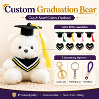 Ours en peluche personnalisé, rembourrage en coton PP, ours en peluche super doux, poupée ours à habiller, logo personnalisé, cadeau pour la Saint-Valentin