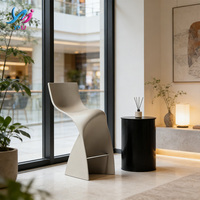 Tabourets de bar et chaises de salle à manger modernes, personnalisés, durables, en fibre de verre, écologiques, pour la maison, le bureau, les hôtels, les appartements, les salons