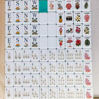 Nouveau Mahjong américain moderne de luxe en acrylique double couche, couleurs gelée et bonbon, durable, best-sellers transfrontaliers très demandés