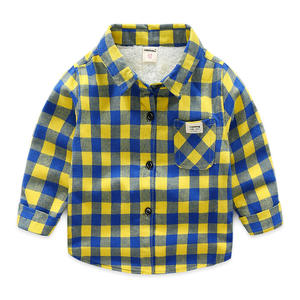 Camisas de Invierno para Niños, de Felpa Cálida a Cuadros, Producción de Fábrica, Venta al Por Mayor - Product Image 3